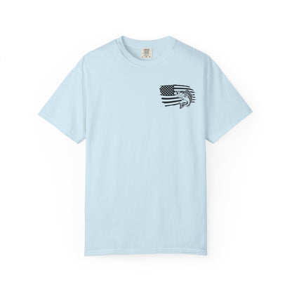 Fishing Bass T-Shirt — American Flag Bass Graphic Tee