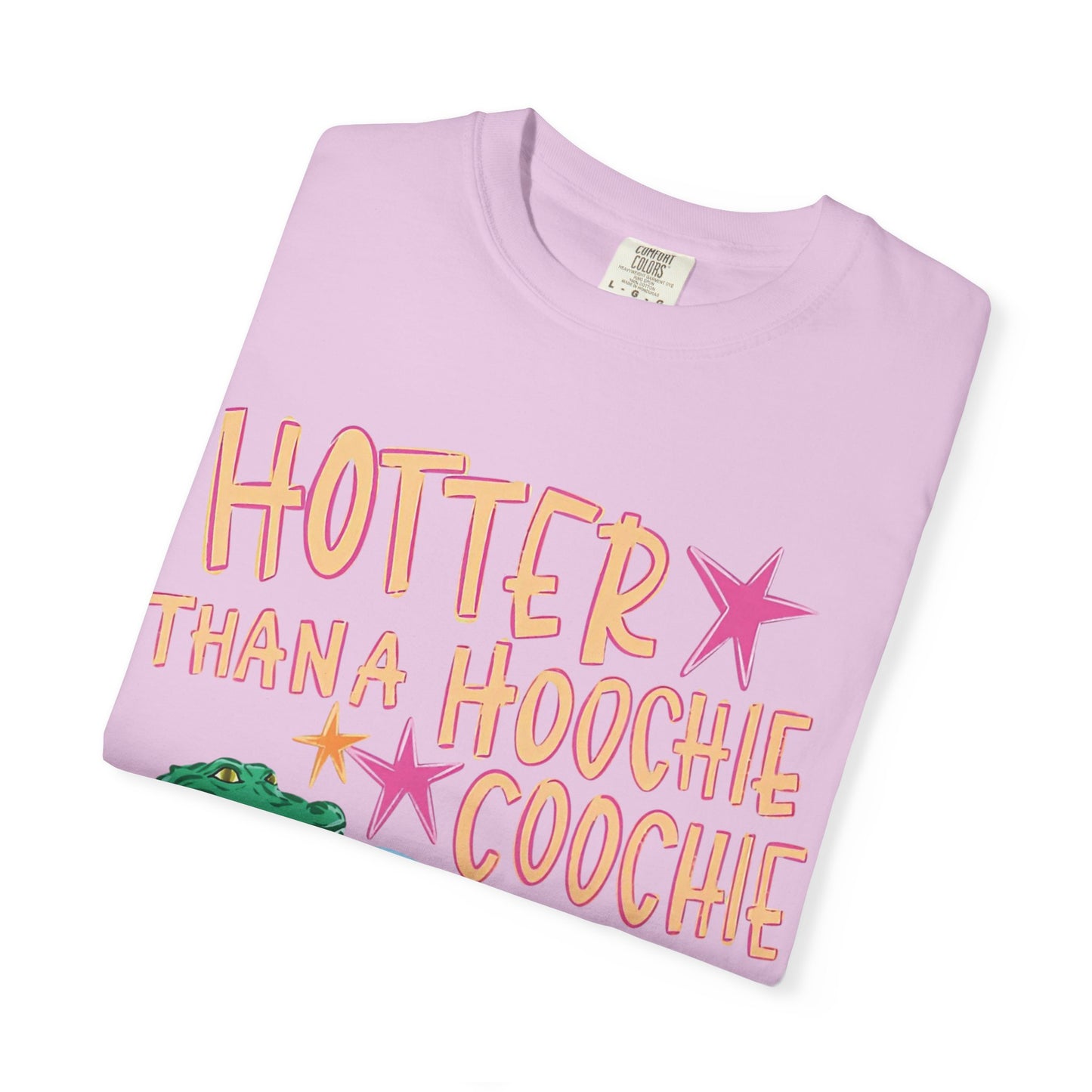 "Hotter Than a Hoochie Coochie" Alligator Pool Party Tee