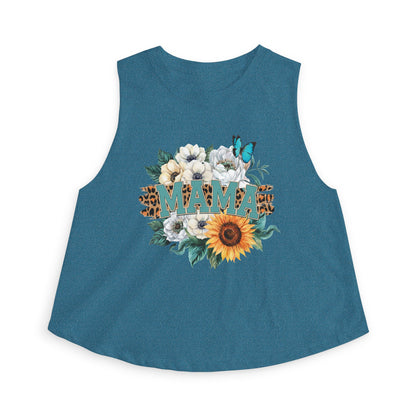 Mama Sunflower Crop Top
