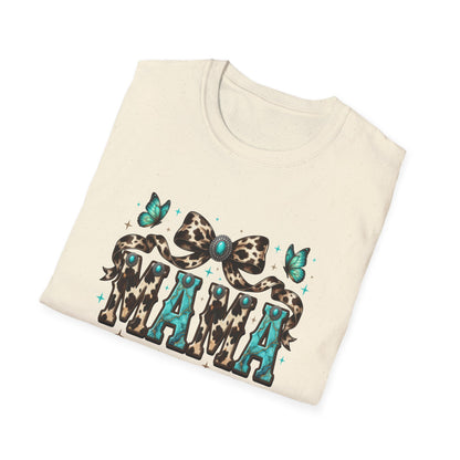 Mama Leopard Bow T‑Shirt