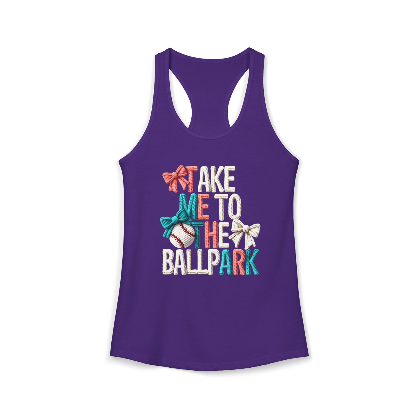 Take me to The Ballpark Racerback Tank