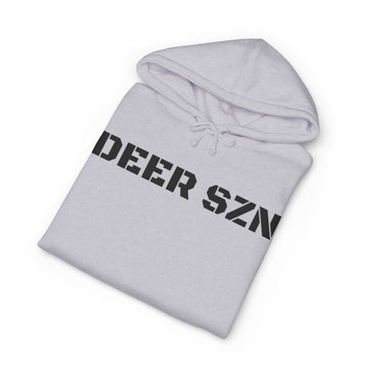 Deer SZN Hoodie - Camo Text Hunting Sweatshirt