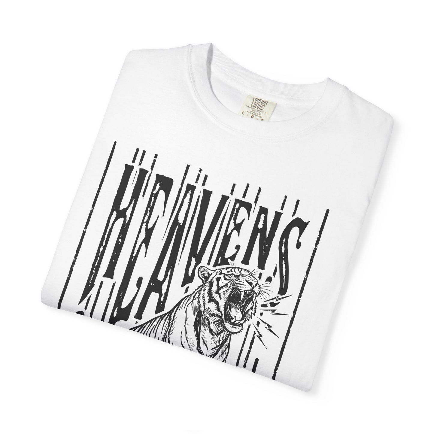 Heaven's Are Roaring Tiger Tee- Pink Writing