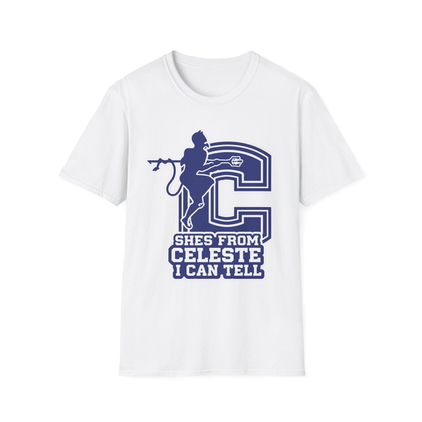 Celeste Cheer T-Shirt — "She's From Celeste I Can Tell" Graphic Tee