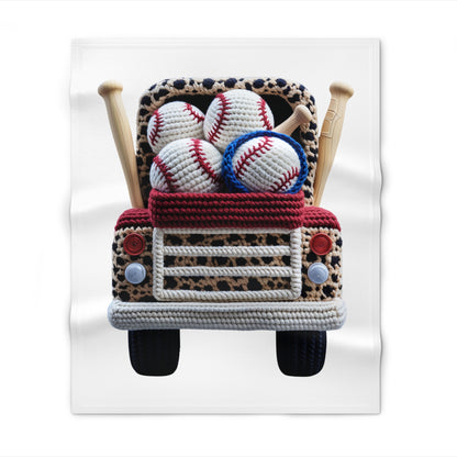 Baseball Truck Throw Blanket