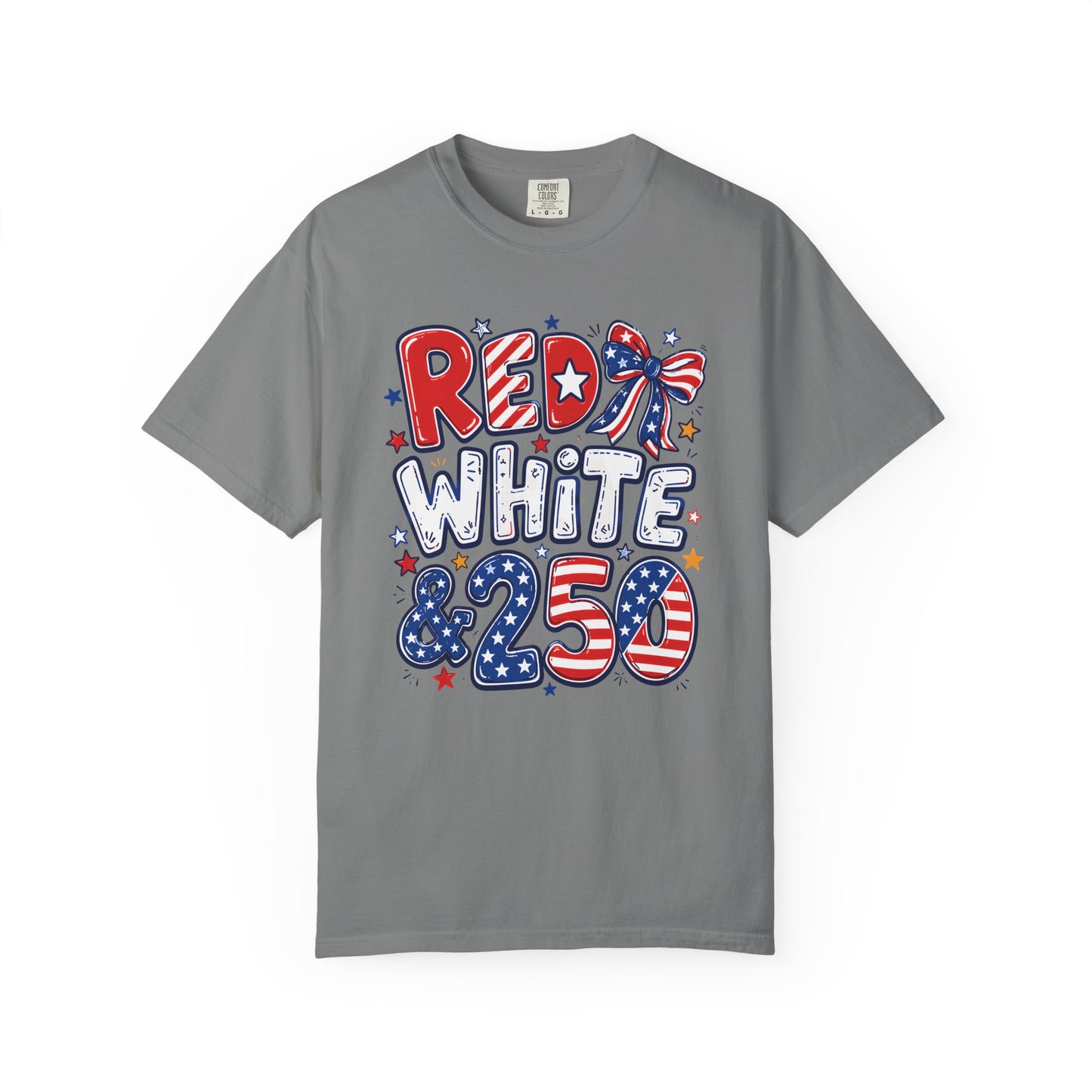 Red White & 250 Patriotic Tee