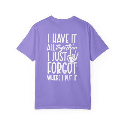 Mom Life Tee - Front& Back - White Writing