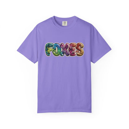 Bubble Letter Foxes Tee
