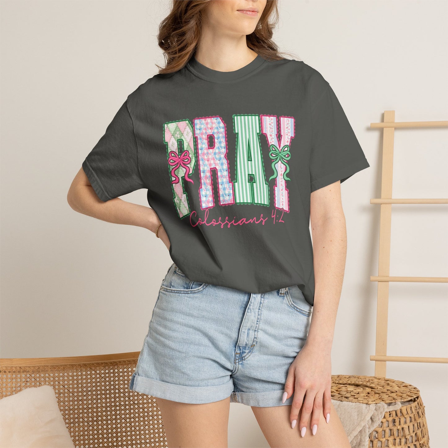 Pray Floral Graphic Tee