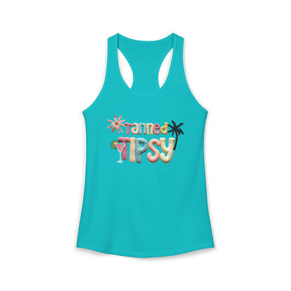Tanned Tipsy Racerback Tank