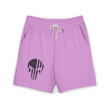 Skull Flag Sweat Shorts — Lightweight Garment-Dyed Fleece