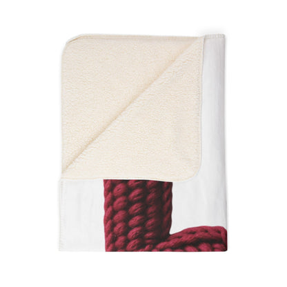 Baseball Love Sherpa Blanket — Cozy Leopard Knit Baseball Design