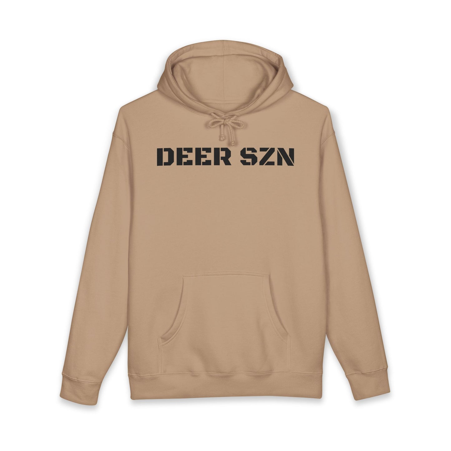 Deer SZN Hoodie - Camo Text Hunting Sweatshirt