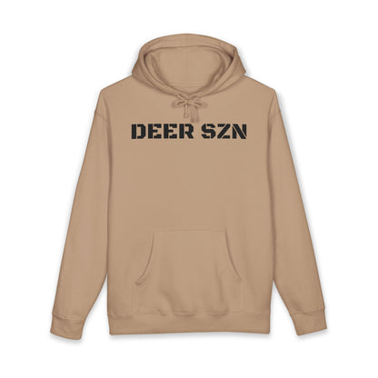 Deer SZN Hoodie - Camo Text Hunting Sweatshirt