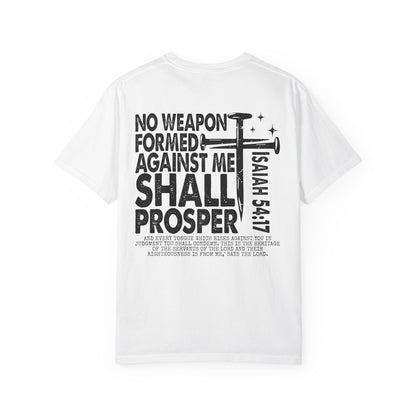 Isaiah 54:17 Faith Tee Front& Back
