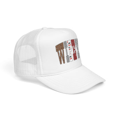 Wifey Sequin Patch Trucker Hat — Glam Mesh Foam Cap for Bride & Bachelorette