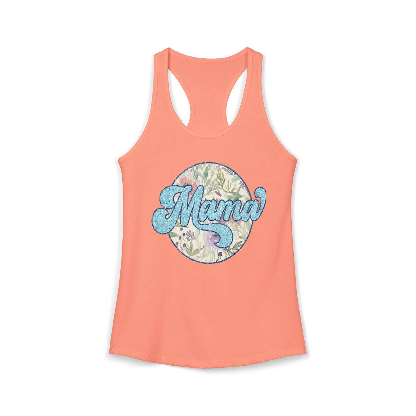 Mama Floral Racerback Tank
