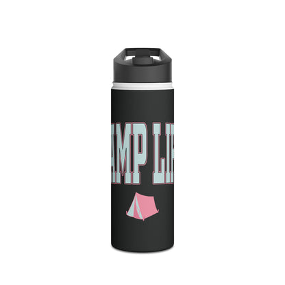 Camp Life Stainless Steel Water Bottle - BLACK