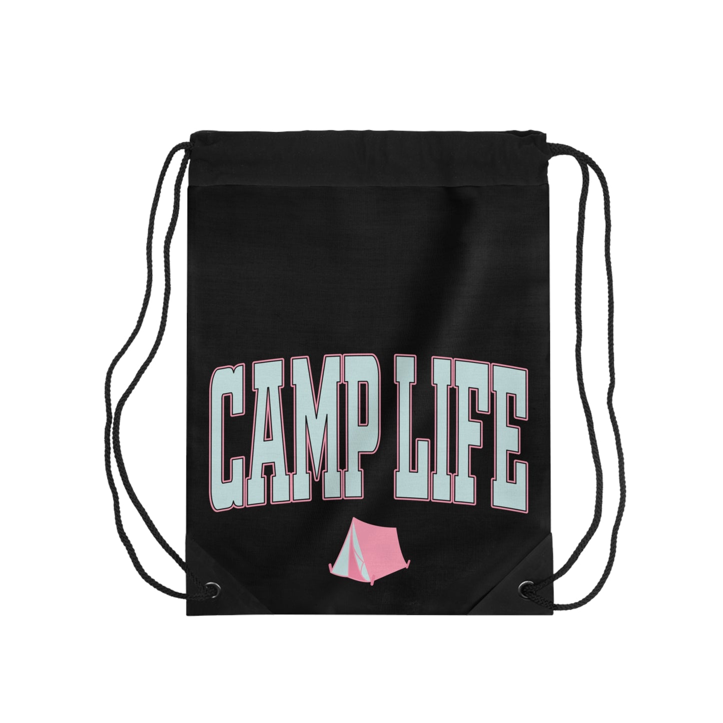 Camp Life Drawstring Bag