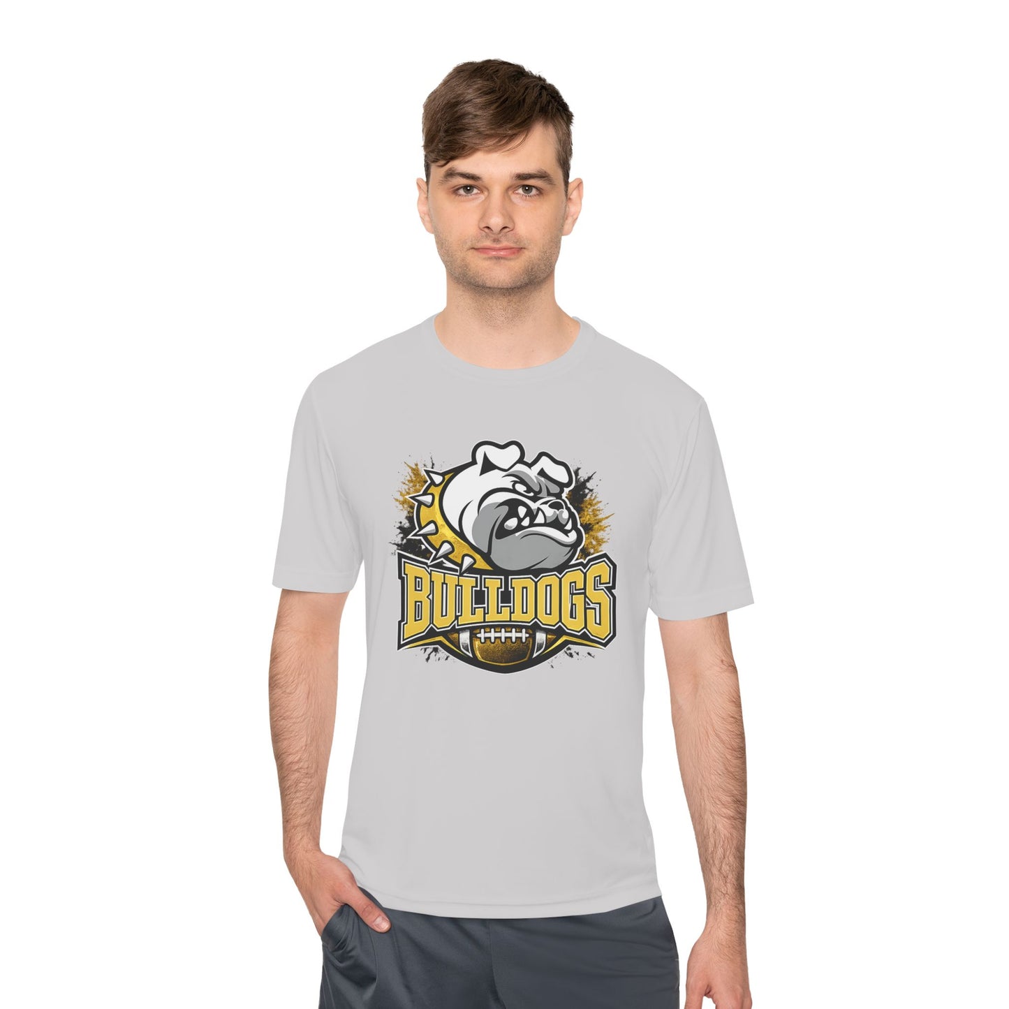 Bulldogs Football Mascot Tee — Moisture‑Wicking Sports Shirt
