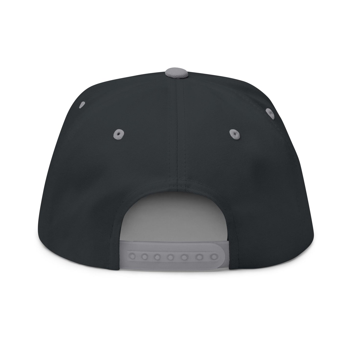 Embroidered Fish Hook Flat Bill Cap – Fishing Logo Snapback Hat