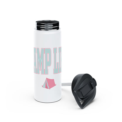 Camp Life Stainless Steel Water Bottle - WHITE
