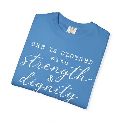 Clothed with Strength and Dignity - White Writing
