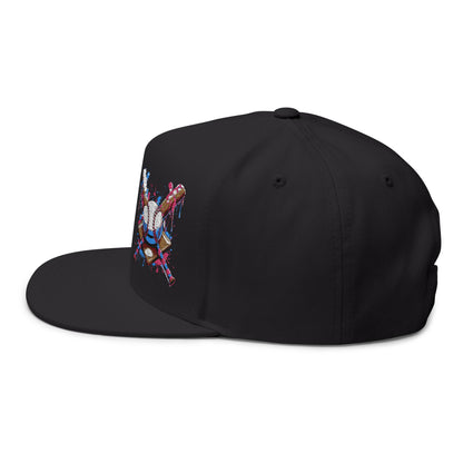 Baseball Drip Crossed Bats Hat