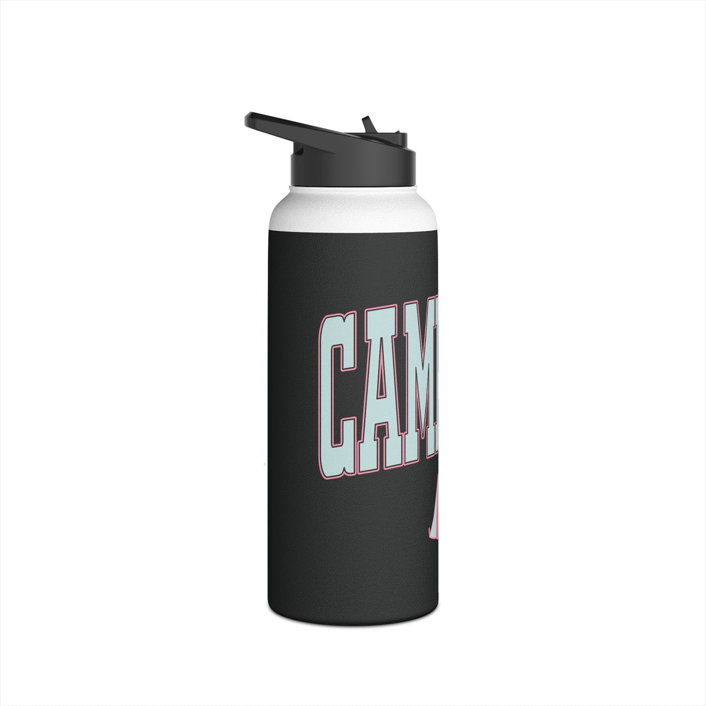 Camp Life Stainless Steel Water Bottle - BLACK