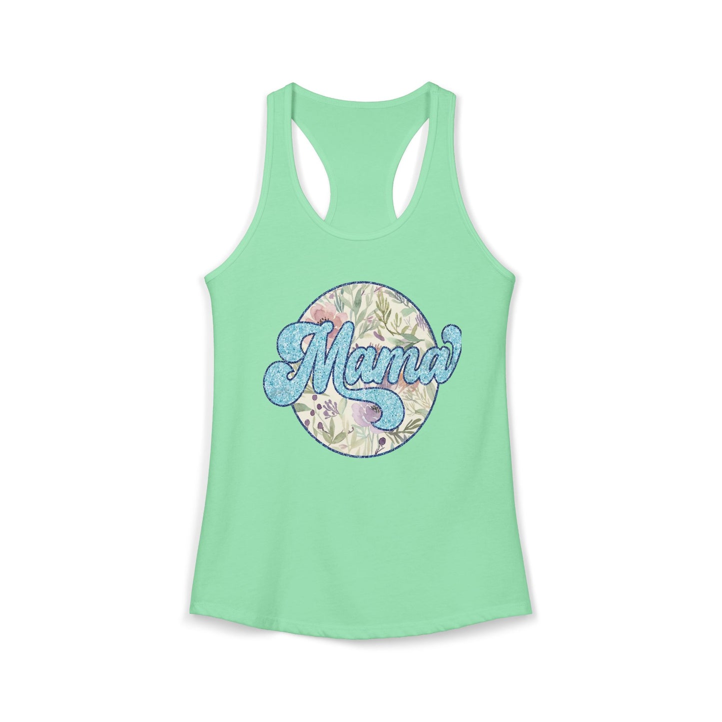 Mama Floral Racerback Tank