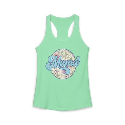 Mama Floral Racerback Tank
