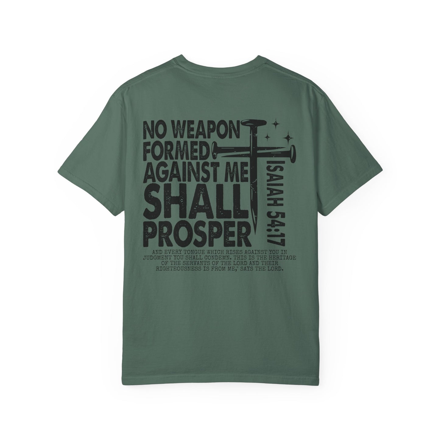 Isaiah 54:17 Faith Tee Front& Back