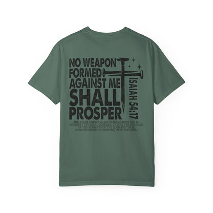 Isaiah 54:17 Faith Tee Front& Back