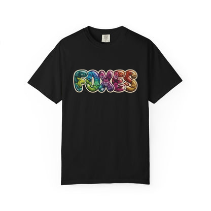 Bubble Letter Foxes Tee