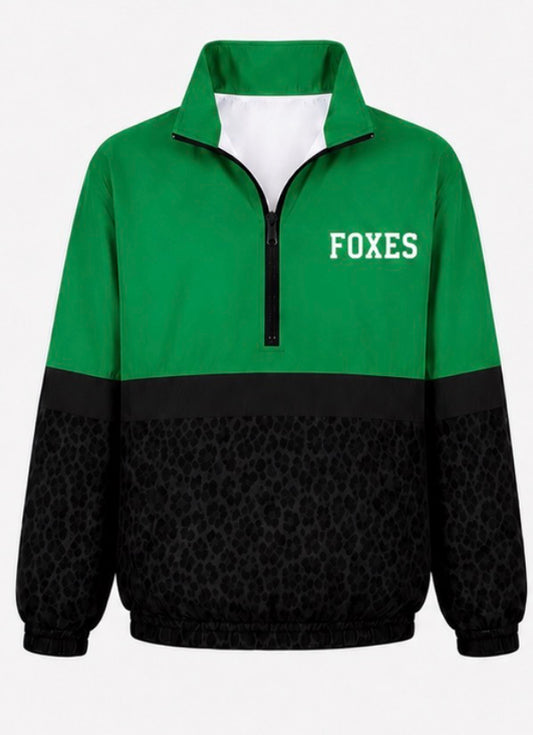 Foxes Black Cheetah Windbreaker