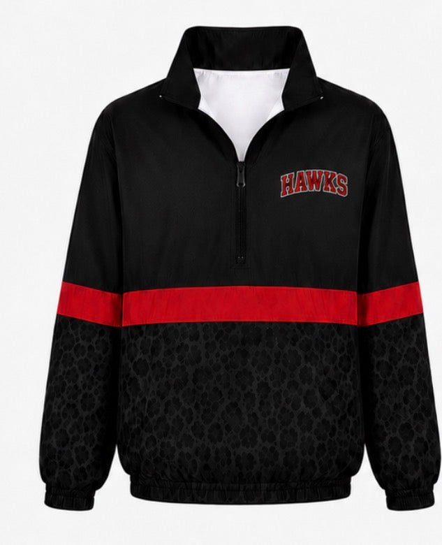 Hawks Black Cheetah Windbreaker
