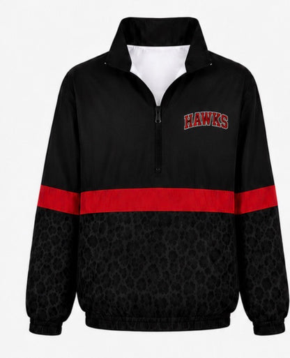 Hawks Black Cheetah Windbreaker